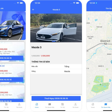 #7 app thuê xe tự lái tốt nhất trên Android, IOS
